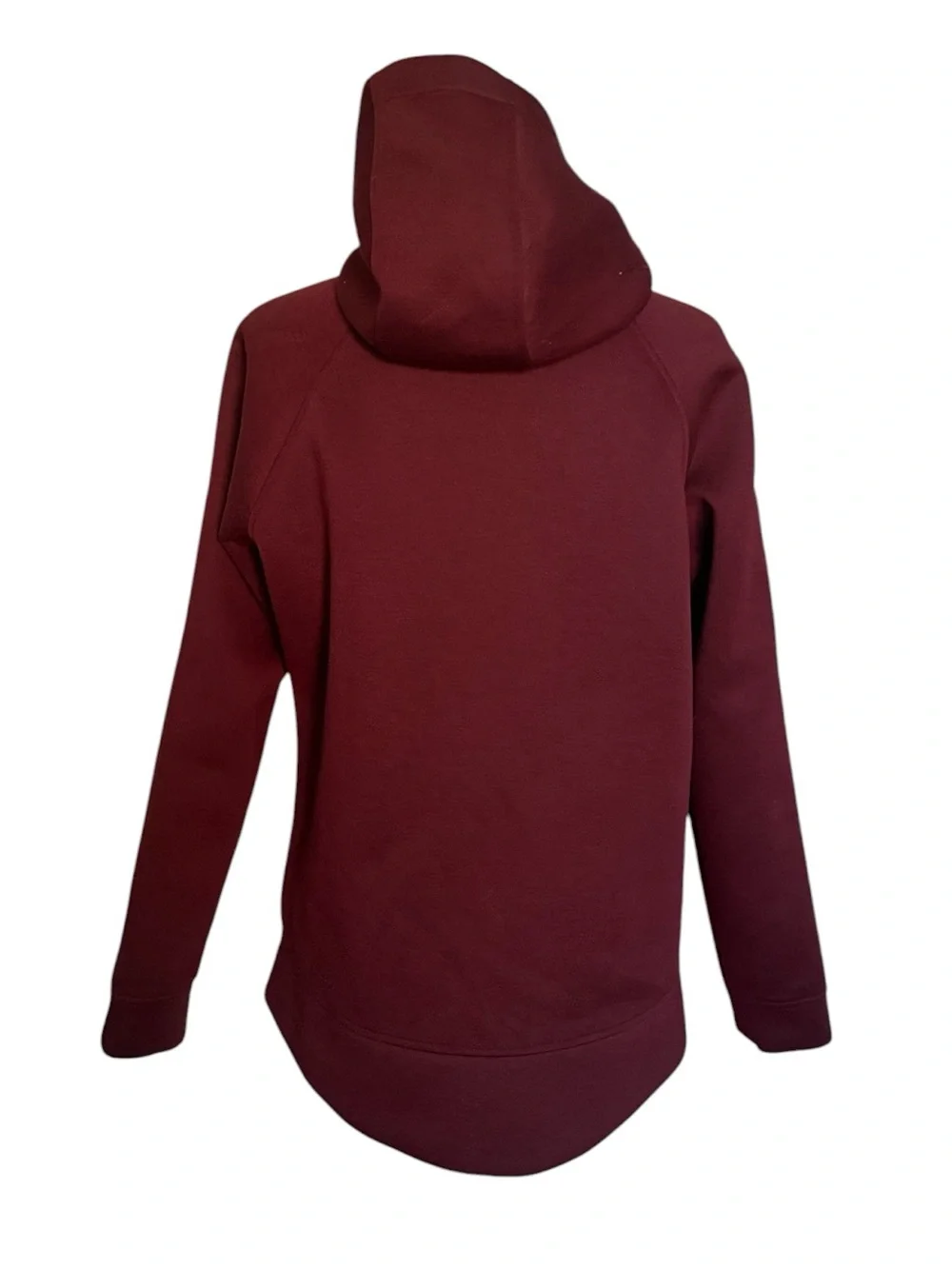 The North Face Maroon Hooded Snap-Front Jacket